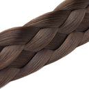 Braided Headband Plaited Hair Band Chunky Braided Headband Elastic Stretch Braid Hairband Wide Plaited Braids Blonde Black Synthetic Hairpiece (Large-five strands braided, 9/10) S-noilite