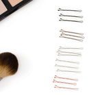 Heliums Small Brown Mini 1.5 Inch Wavy Bobby Pins - 40 Pins Heliums