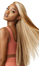 Outre LACEFRONT COLORBOMB Loose Straight Willow Tree Style Salon-Quality Colors Premium High Heat Resisitant Synthetic, Celebrity Baddies & Social Media Influencers Flaunting - KOURTNEY (1B) Outre