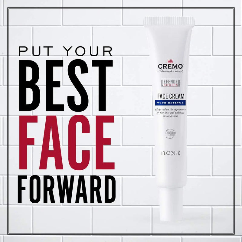 Cremo Face Cream with Retinol, Defender Series, 1 Oz Cremo