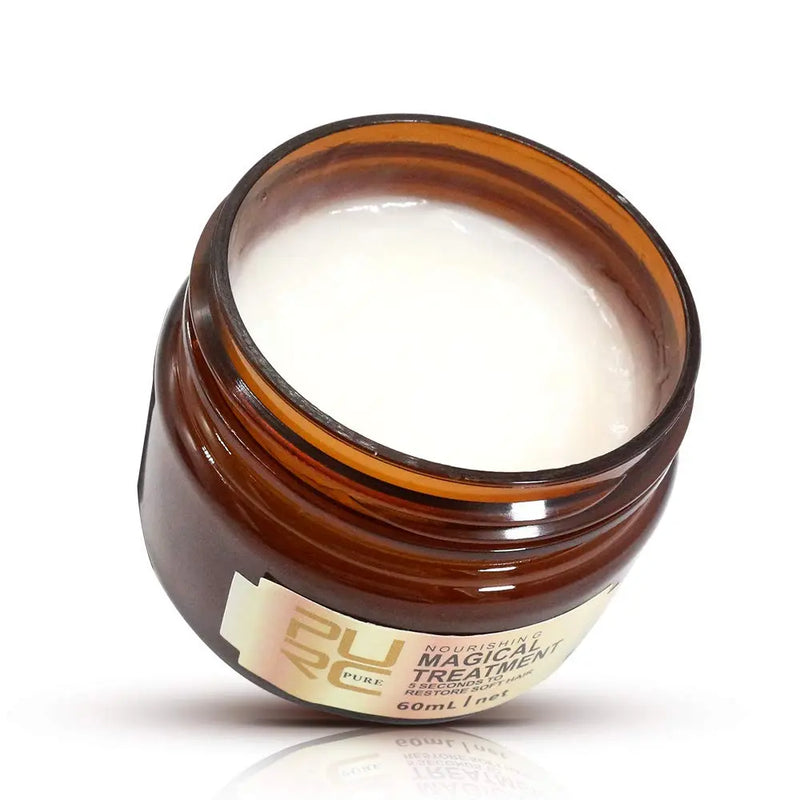 Magical Hair Treatment Mask, Advanced Molecular Hair Roots Treatment Professtional Hair Conditioner, 5 Seconds to Restore Soft Hair, Instantly Service the Dry and Rough Hair Ends-60ml Stellar Express