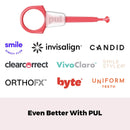 Clear Aligner Removal PUL Tool for Invisalign Removable Braces by The Pultool (4 Pack, Blue) The Pultool