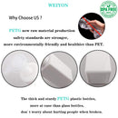 2 Pack Foaming Soap Dispenser 15oz Refillable Foam Liquid Hand Soap Empty Plastic Pump Bottle Container for Bathroom Vanities, Kitchen Sink, Hospital, Clinic - White 450ml WEIYON