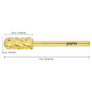 USA PANA Professional 3/32" Shank Size - Crystal Top Small or Large Barrel Carbide Bit - Nail Drill Bit for Dremel Machine - (Large Barrel, 4X Coarse Grit, Black) PANA
