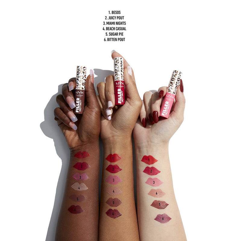 NYX PROFESSIONAL MAKEUP Filler Instinct Plumping Lip Color, Lip Balm - Juicy Pout (Cherry Red) NYX PROFESSIONAL MAKEUP Store
