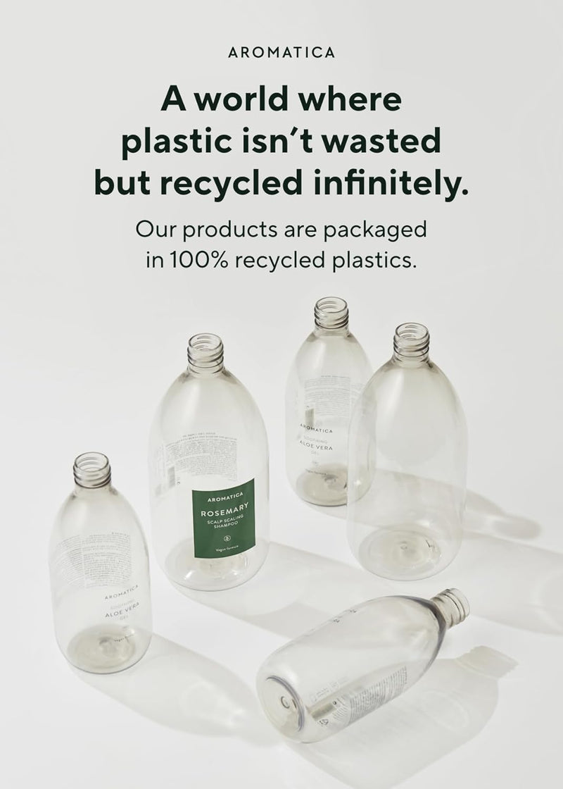 AROMATICA Rosemary Hair Thickening Conditioner 13.53oz/400ml, Vegan Hair Conditioner for damaged hair and dry hair - Moisturizing Conditioner For Men and Women Infinity Warehouse