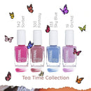 Eternal Collection – 4 Piece Set: Long Lasting, Quick Dry, Mirror Shine Nail Polish Set – Hardener, Bright and Shiny Finish - 0.46 Fluid Ounces Each (Tea Time) Eternal