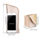 Makeup Brush Holder Makeup Brush Case Organizer Travel Makeup Brush Pouch Stand-up Foldable Portable Makeup Artist Storage Bag for Women (Rose Gold) TANTO