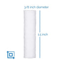 Cotton Rolls Dental, JMU Nosebleed Plugs 250 Pcs High Absorbent Cotton, 1.5'' JMU