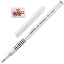 PANA USA 3D Kolinsky Nail Art Brush Silver Metal with Non-Slip Handle Acrylic Nail Art Brush Sculpture Brush (Size