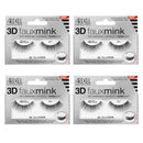 Ardell False Eyelashes 3D Faux Mink 857, 4 pairs Ardell