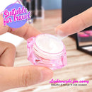 40Pcs Cosmetic Containers, HNYYZL 3 Gram Sample Empty Container Plastic Travel Pot Jar, for Eye Shadow Nails Powder Jewelry Earrings Lotion Cream Sample Make-up Storage(8 Colors, 3ML) HNYYZL