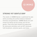GIMME Bands Fitting Kit | Gentle Microfiber Hair Ties | Find Your Fit With Five Sizing Options | Hair Accessories Essential for Every Hair Type and Occasion | No Snagging, Dents, or Breakage | Black Onyx GIMME