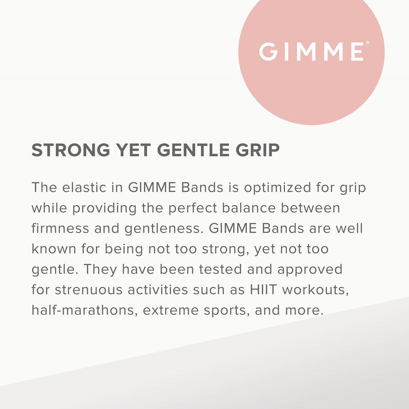 GIMME Bands Fitting Kit | Gentle Microfiber Hair Ties | Find Your Fit With Five Sizing Options | Hair Accessories Essential for Every Hair Type and Occasion | No Snagging, Dents, or Breakage | Black Onyx GIMME