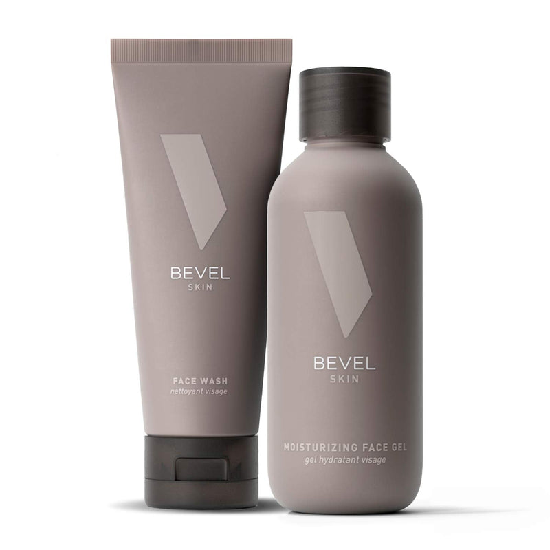 Bevel Face Gel & Face Wash Bundle - Includes Face Moisturizer for Men & Face Wash with Tea Tree Oil, Cleanse, Hydrate and Revitalize Skin Bevel