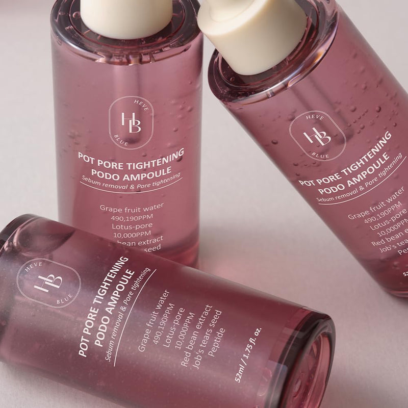 Pot Pore Tightening Podo Ampoule - Pore Tightening, Korean Skincare, Hypoallergenic, Moisturizing, Pore Care, Face Serum, Skin Density Improvement, Skin Elasticity, Mother's Day Gift Infinity Warehouse