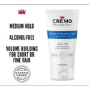 Cremo Barber Grade Hair Styling Gel, Thickening Medium Hold Formula, 6 oz Cremo