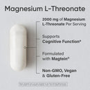 Sports Research® Magnesium L-Threonate Capsules 2000mg - High-Absorption Magtein® for Enhanced Brain Health, Memory, Focus & Restful Sleep Support - Vegan · Non-GMO · Gluten Free - 90 Count Infinity Warehouse