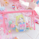 Kerr's Choice Cute Toiletry Bag Cosmetic Bag Clear Waterproof Makeup Bag Travel Storage Bag Gift for Girls Women Kerr's Choice