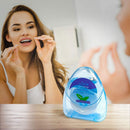 Triple Bristle Original Sonic Toothbrush & 6 Pack Dental Floss Bundle | Rechargeable 31,000 VPM Tooth Brush & Patented 3 Brush Head Design | 55 Yard Mint Flavored Satinfloss | Whiter Teeth & Smile Triple Bristle