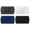 DRESHOW Cross Headbands Vintage Chiffon Head Wrap Stretchy Moisture Hairband Twisted Cute Hair Accessories (4 Pack Knotted Cloth B) DRESHOW