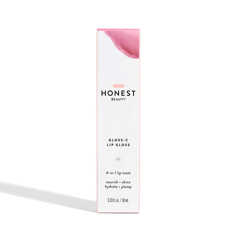 Honest Beauty Gloss-C Lip Gloss, Vegan Sheer + Buildable, Rose Opal : Soft Cool Pink, 0.33 Fl Oz Honest Beauty Store