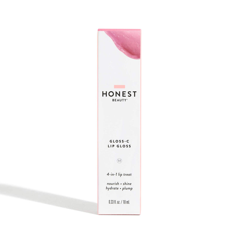 Honest Beauty Gloss-C Lip Gloss, Rose Opal with Coconut Oil + Jojoba Seed Oil| EWG Certified + Dermatologist Tested & Vegan + Cruelty free | 0.33 fl. Oz Honest Beauty