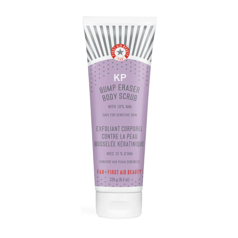 First Aid Beauty KP Bump Eraser Body Scrub with 10% AHA: Vegan Body Scrub to Decongest Pores and Gently Exfoliate the Skin (8 oz) First Aid Beauty