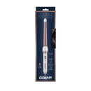 Conair Conair Double Ceramic Curling Wand; 1 1/4-inch To 3/4-inch Tapered Barrel Curling Wand; White / Rose Gold Conair