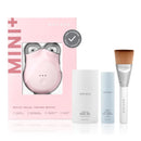 NuFACE MINI+ Microcurrent Facial Device Ultimate Uplift Kit - Brilliant White Face Sculpting & Contouring Device with Aqua Gel, Power Patches, Prep-N-Glow Skin Care Wipes & Luxe Gift Box Infinity Warehouse