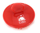 G.B.S Shower Shampoo Massage Hair Brush No.100 - 2 Pack Red Brush - Scalp Massager, Detangle & Beard Brush - Head Scrubber Promotes Hair Growth. Multi Use for Women Men Beard and Pet G.B.S