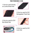 Braiding Hair Pre Stretched Braids Ombre Purple Braiding Hair 8 pack Synthetic Hair for Braids Crochet Braids 24 inches Hot Water Setting 8 Pack JulyQueen Store