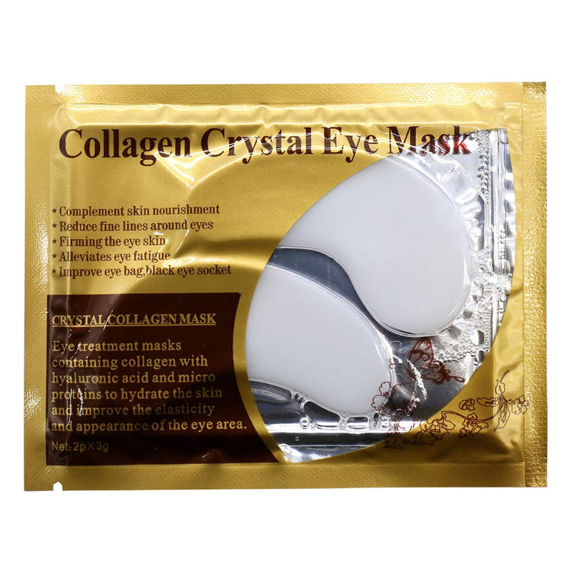Adofect 30 Pairs White Eye Mask Power Crystal Gel Collagen Masks, Great For Anti Aging, Dark Circles & Puffiness Adofect Store