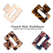 MagicSky 4PCS Hair Claw Clips, Acrylic Hair Banana Barrettes, Celluloid French Butterfly Jaw Clips, Tortoise Shell Grip Pin Teeth Clamp -Leopard print Stylish Hair Accessories for Women Girls Magicsky
