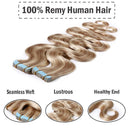 24 Inch Tape in Human Hair Extensions Body Wave 20pcs 50g/pack Highlight