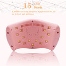 UV LED Nail Lamp, LKE Nail Dryer 72W Gel Nail Polish Curing Lamp UV Nail Lamp LED Nail Lamp for Gel Nail Polish Kit Nail Light Nail Art Accessories White LKE