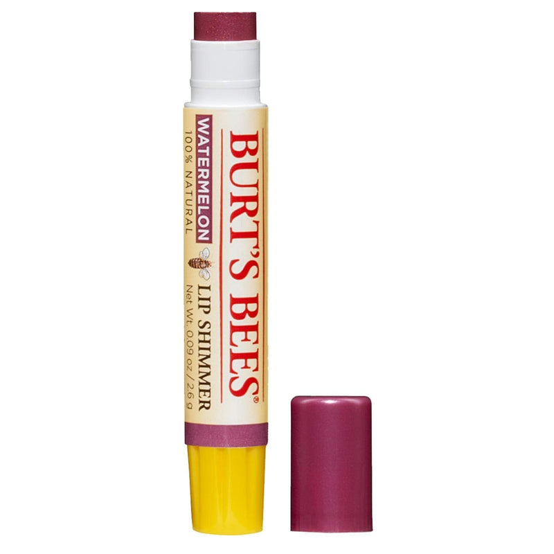 Burt's Bees Lip Balm Stocking Stuffer, Moisturizing Lip Shimmer Holiday Gift for Women, with Vitamin E & Coconut Oil, 100% Natural, Watermelon, 0.09 Ounce Burt's Bees