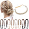 [2 PIECES] Twist Braided Hair Headbands 3 Strands Synthetic Hair Classic Chunky Wide Braids Elastic Stretch Plaited Braid Hairpiece Women Beauty Accessory 30g / Silver Grey S-noilite