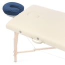 Saloniture 4-Pack Premium Microfiber Face Cradle Covers - Ultra Soft Fitted Massage Table Cradle Cover - Navy Blue Saloniture