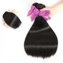 Straight 4 Bundles 9A 100% Unprocessed Straight Hair Bundles Brazilian Virgin Hair Weave Human Hair Extension (24 26 28 30 inch) Fashow