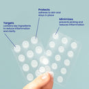 FaceTory AM Spot Fighter Acne Blemish Patches for Pimples- Invisible Spot Treating Patch for Morning and Daytime, 72 Hydrocolloid Patches Infused with Tea Tree and Cica, 2 Sizes 10mm and 12mm FACETORY