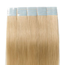 Tape in Hair Extensions Blonde 100% Remy Human Hair 12''-24'' Double Side Tape Seamless Skin Weft Rooted Tape on Natural Hair Extensions 20pcs Long Straight Silky(14 inch 60g,