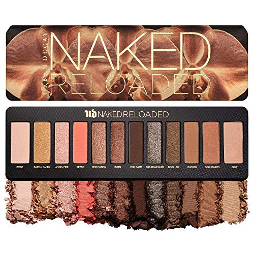 Urban Decay Naked Reloaded Eyeshadow Palette, 12 Universally Flattering Neutral Shades - Ultra-Blendable, Rich Colors with Velvety Texture - Set Includes Mirror URBAN DECAY