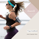 Asooll Sports Headbands Thin Non-Slip Elastic Headband Exercise Grip Headbands for Women and Girls(4 Pieces)(set1) Asooll