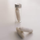 Biodegradable Dental Floss with a Refillable Glass Holder | Naturally Waxed with Candelilla Wax | 100% Compostable | 33yds/30m Natural Silk Spool | Eco-Friendly Zero Waste Oral Care | Mint Flavored TreeBird Eco Dental