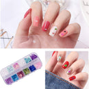 12 Color/set 3D Butterfly Nail Glitter Sequins, Kalolary Laser Butterfly Nail Sequin Acrylic Paillettes, Holographic Nail Sparkle Glitter for Nail Art Decoration Kalolary