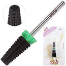PANA Nail Carbide 5 in 1 Bit - Two Way Rotate use for Both Left and Right Handed - Fast remove Acrylic or Hard Gel - 3/32" Shank - Manicure, Nail Art, Drill Machine (Coarse - C, Black) PANA