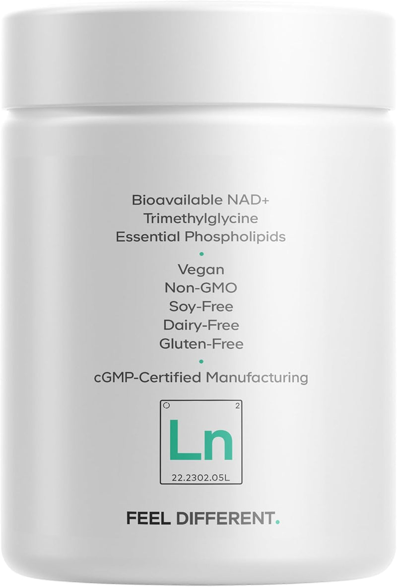 Codeage Liposomal NAD+ Supplement - NAD Nicotinamide Adenine Dinucleotide Coenzyme Pills - 500 mg NAD+ Per Serving & Betaine Anhydrous - Liposomal Delivery - Vegan, Non-GMO, Gluten-Free - 60 Capsules Infinity Warehouse