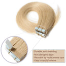 Tape In Hair Extensions Real Human Hair Invisible Seamless Skin Weft Double Side Tape Remy Human Hair Hightlight Balayage Natural Long Straight For Women(14'',30g/20pcs,