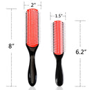 9-Row Cushion Nylon Bristle And Travel Brush Black Grey Beige Women Satin Silk Hair Scrunchies Enjoy Holiday 1981